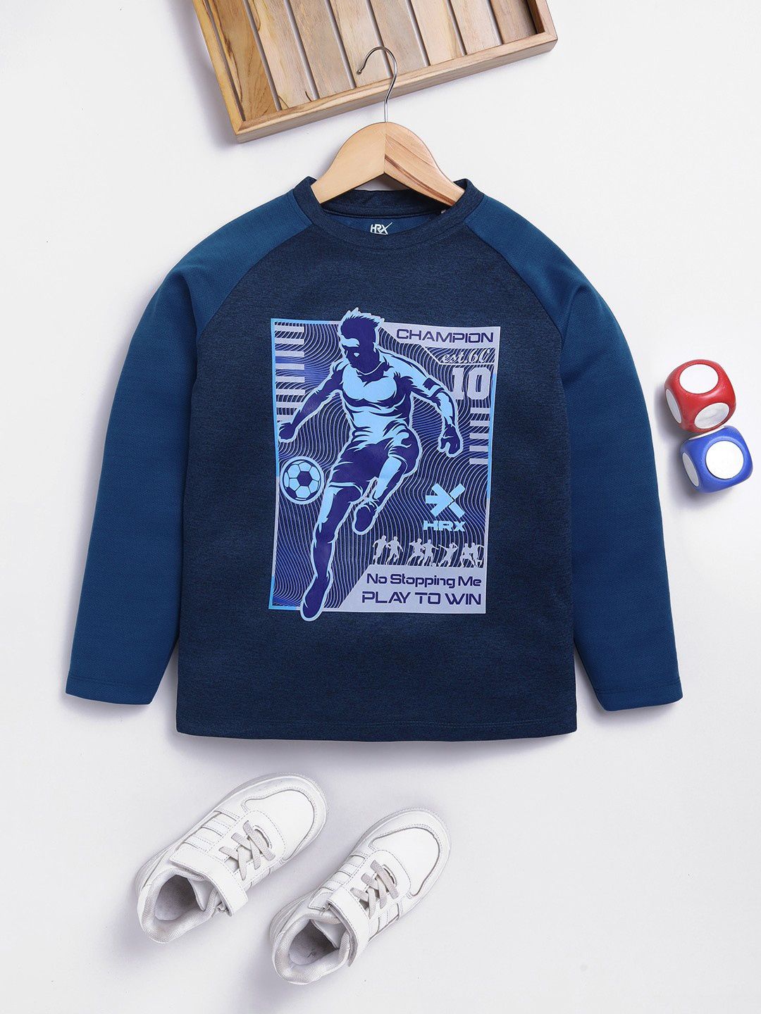 HRX by Hrithik Roshan Boys Printed Rapid-Dry Sports T-shirt-picture-29