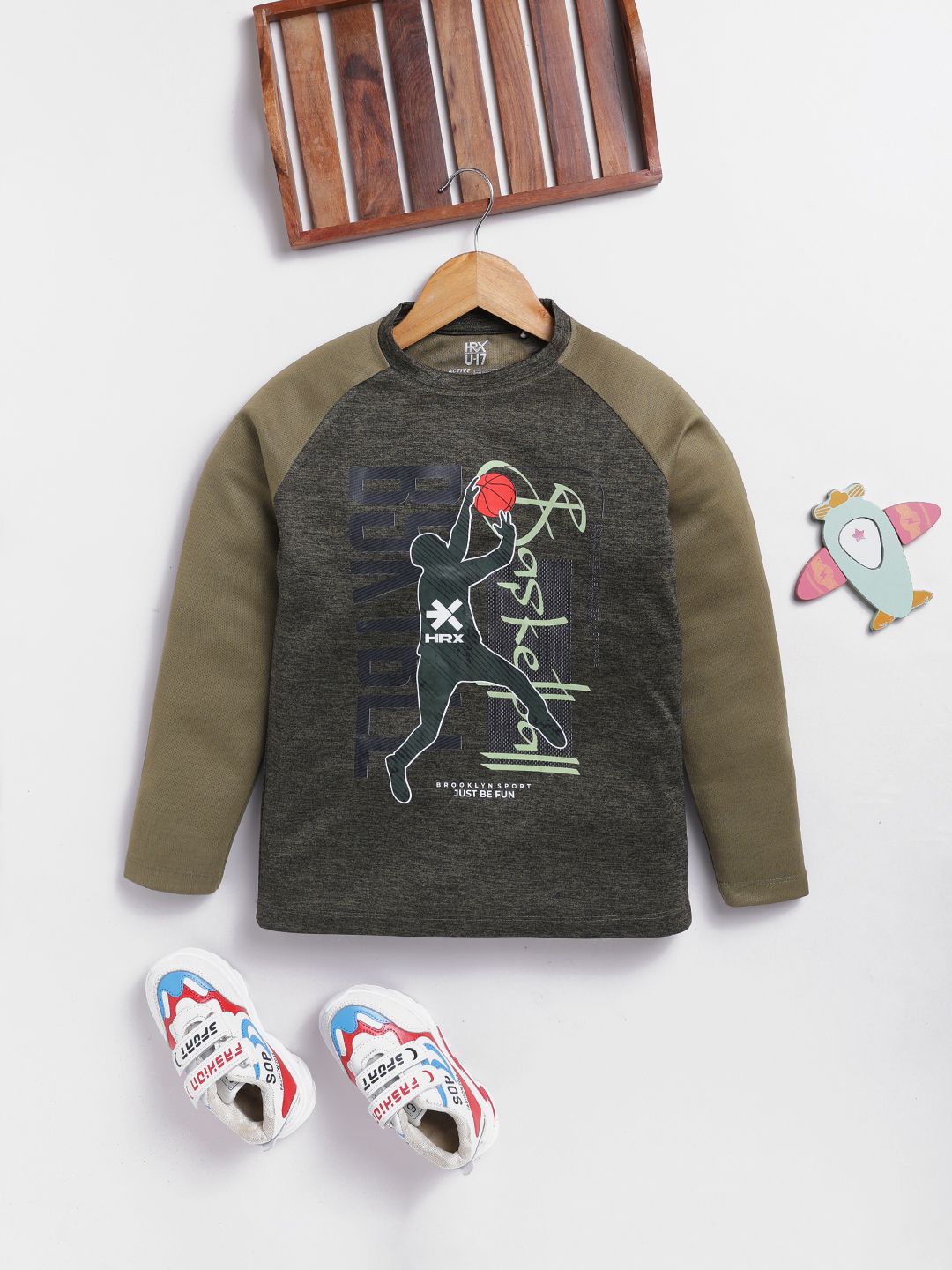 HRX by Hrithik Roshan Boys Printed Rapid-Dry Sports T-shirt-picture-34