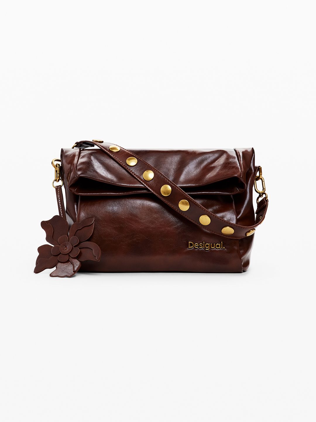 Desigual Handheld Bag with Floral Charm-image-13