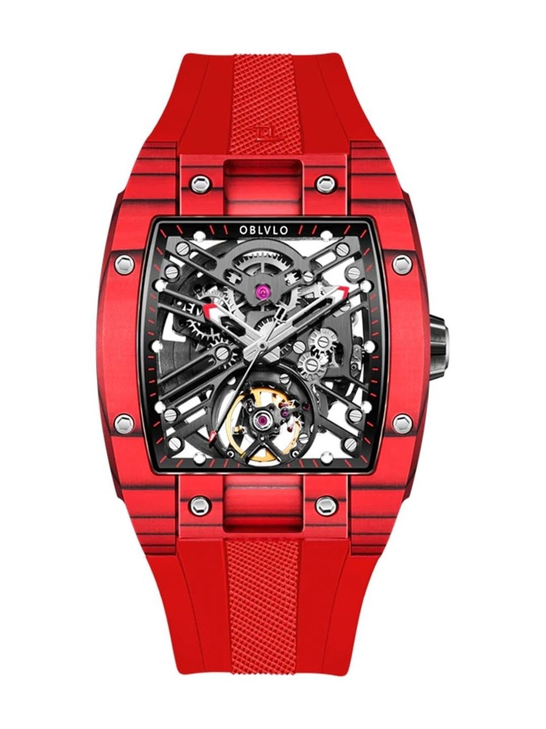 oblvlo Men Dial & Straps Analogue Multi Function Automatic Motion Powered Watch EM-ST-RBRR-picture-12