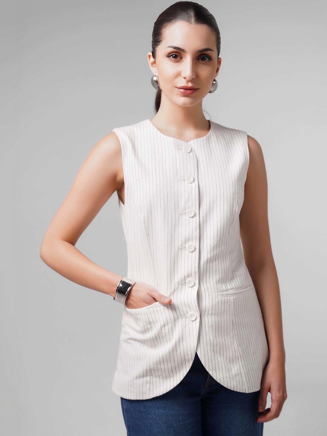 COVE AND LANE Slim-Fit Waistcoat-image-45