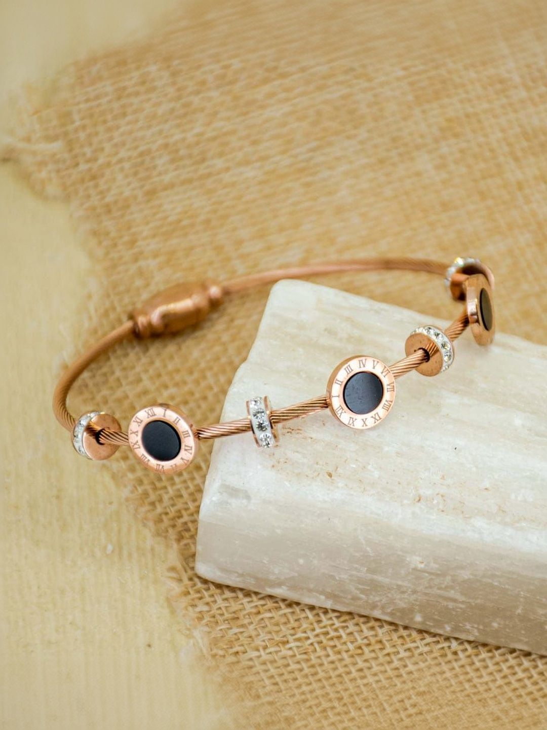 SZN Artificial Stones Studded Wraparound Bracelet-picture-38