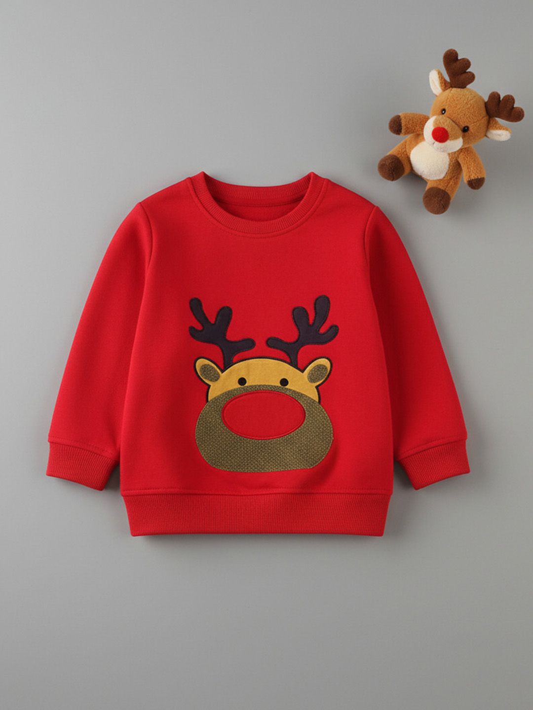 YK Red Long Sleeve Printed Kids Sweaters-picture-18