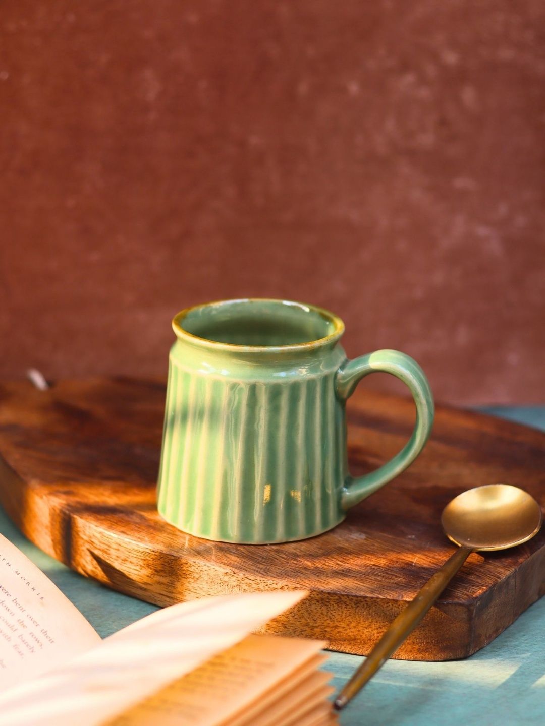 WEAVING HOMES Basil Green Coffee Cup-image-19