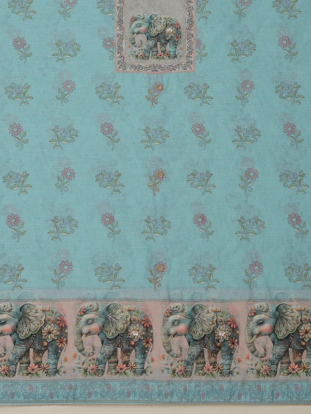 Soch Printed Unstitched Dress Material