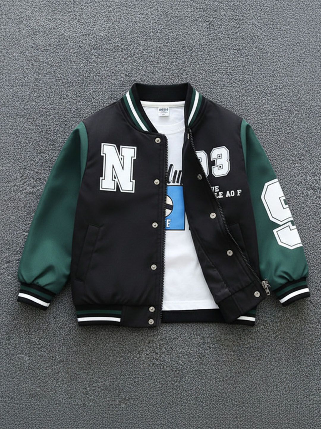 YK Black Long Sleeve Printed Kids Sweaters-picture-55