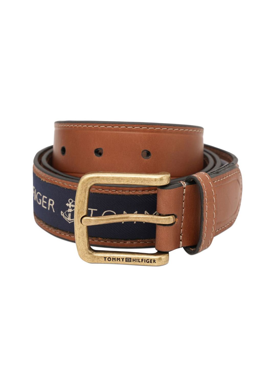 Tommy Hilfiger Men Brand Logo Printed Leather Belt-picture-36