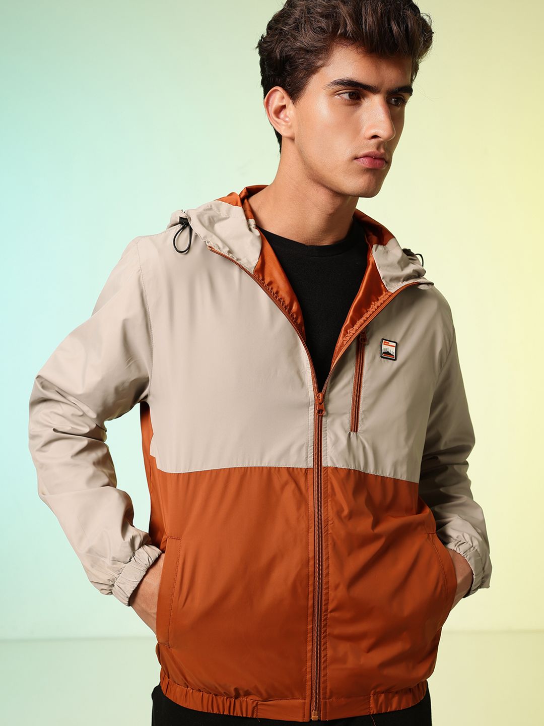 HRX by Hrithik Roshan Colourblocked Hooded Rapid-Dry Outdoor Sporty Jacket-picture-27