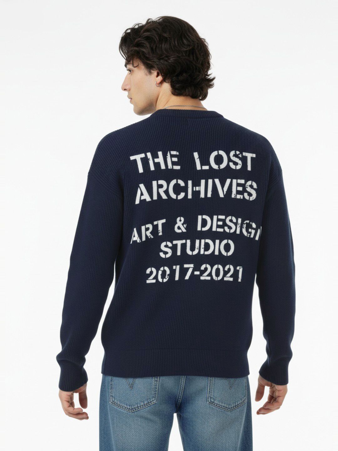 glitchez Typography Printed Pullover-image-32