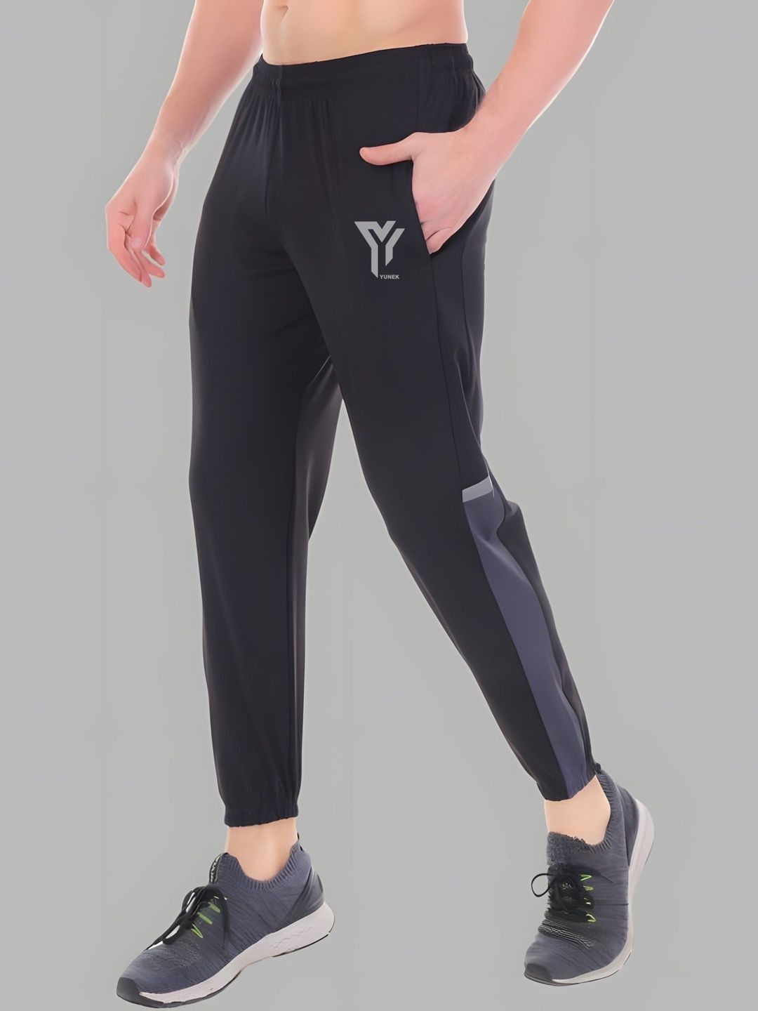 YUNEK Men Mid-Rise Track Pants-picture-11