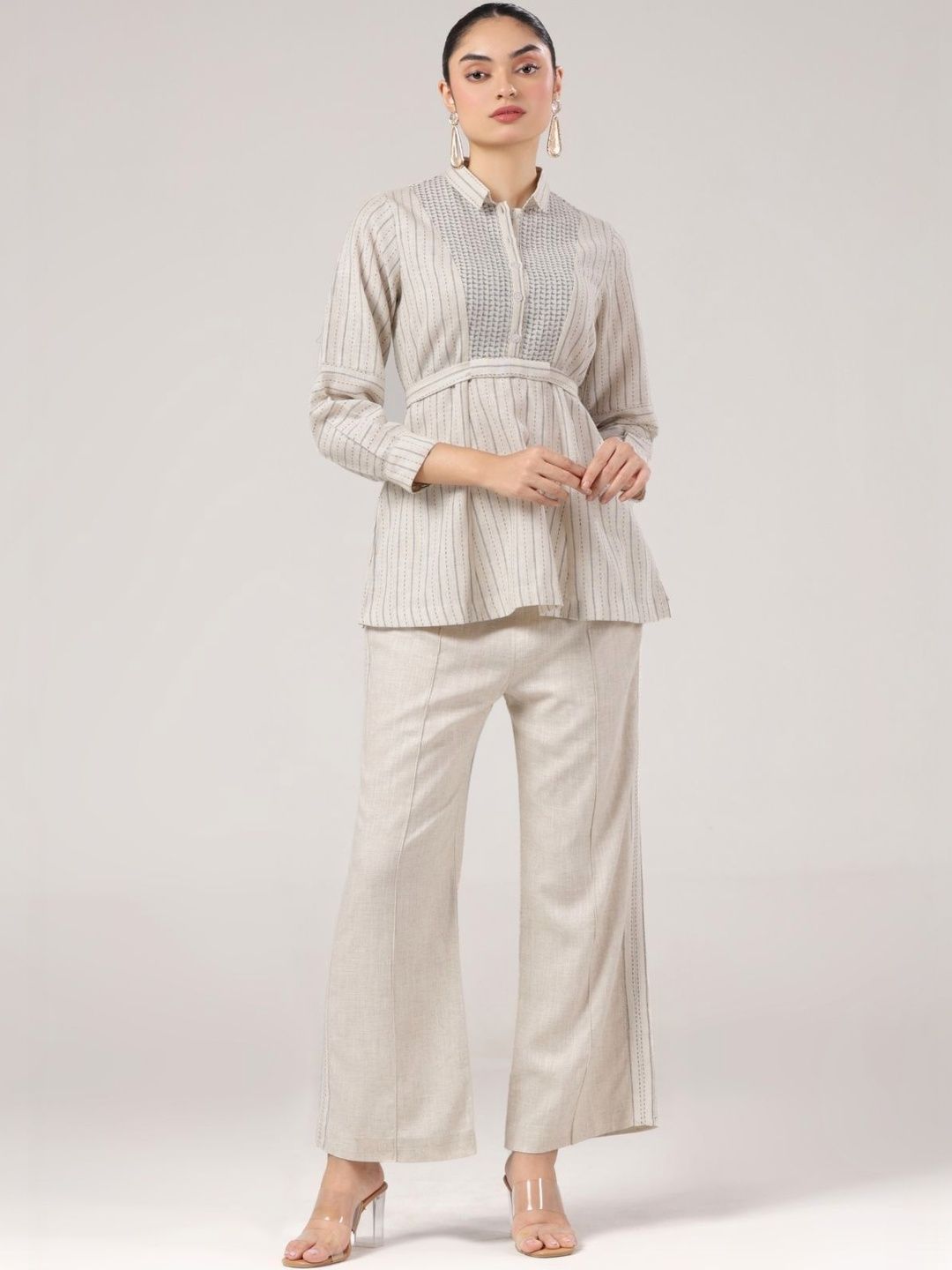 Truly Sma Embroidered Top With Trousers Co-Ords-picture-19