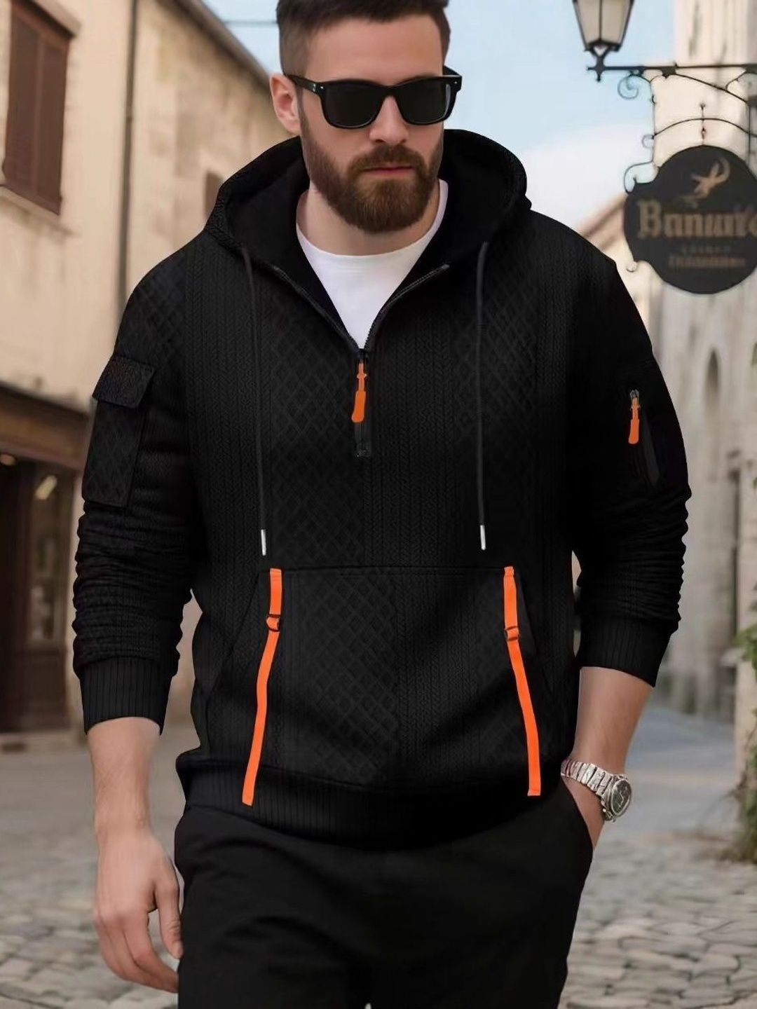 StyleCast x Revolte Men Hooded Sweatshirt-picture-13