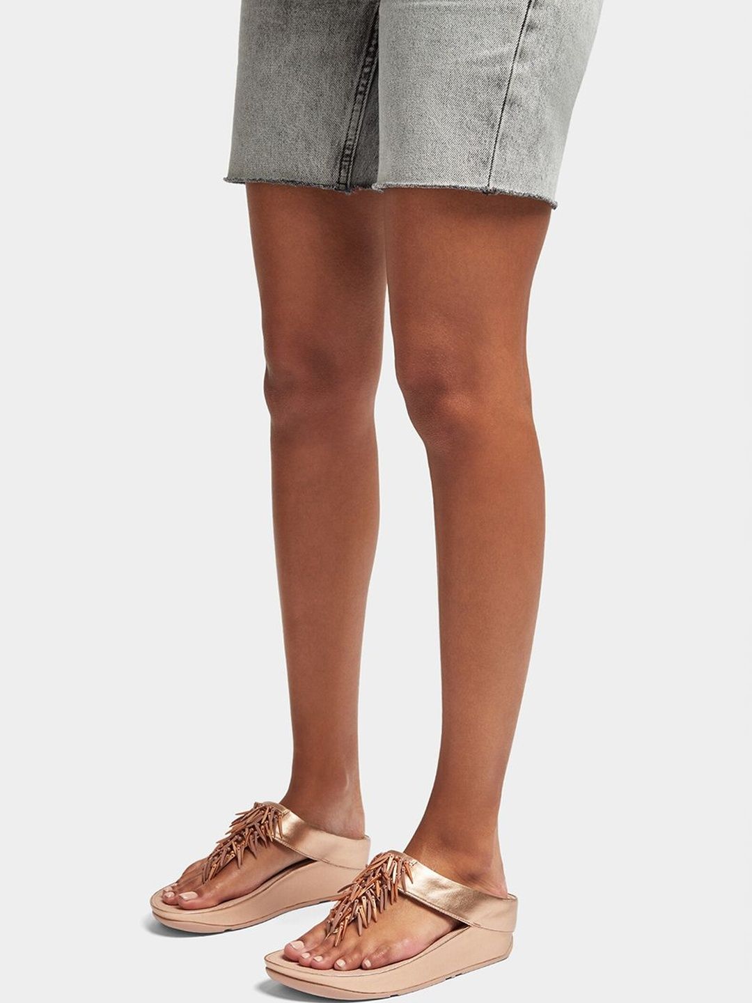 fitflop Embellished Leather Flatform Sandals-picture-29