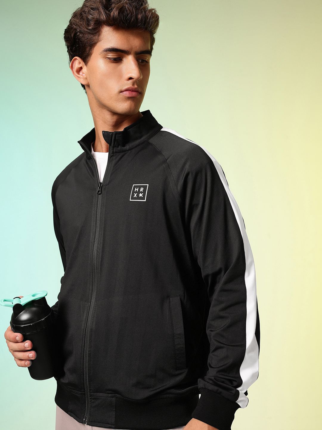 HRX by Hrithik Roshan Striped Training Sporty Jacket