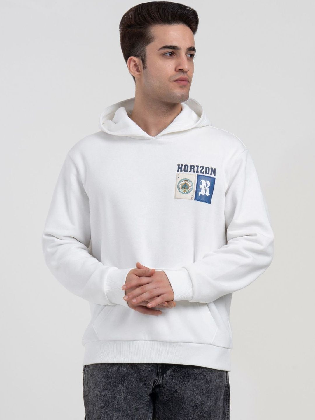 Red Tape Men Printed Hooded Sweatshirt-picture-10