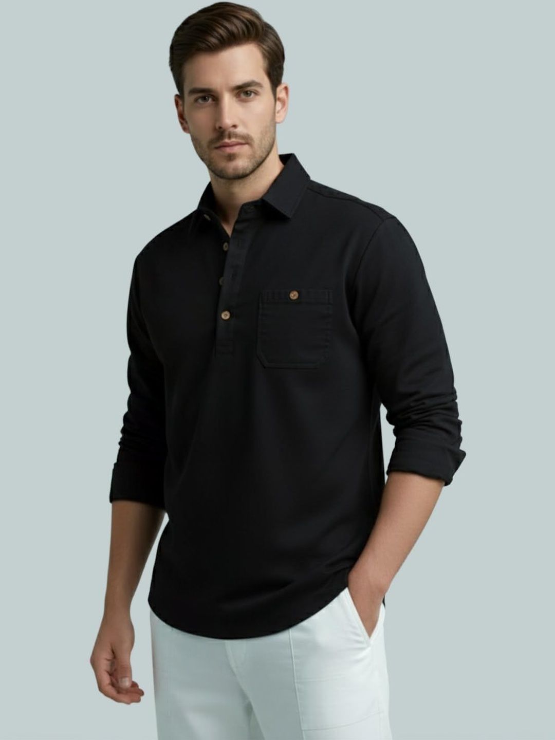 Navkanj Men Kansas Sheer Casual Shirt-picture-16