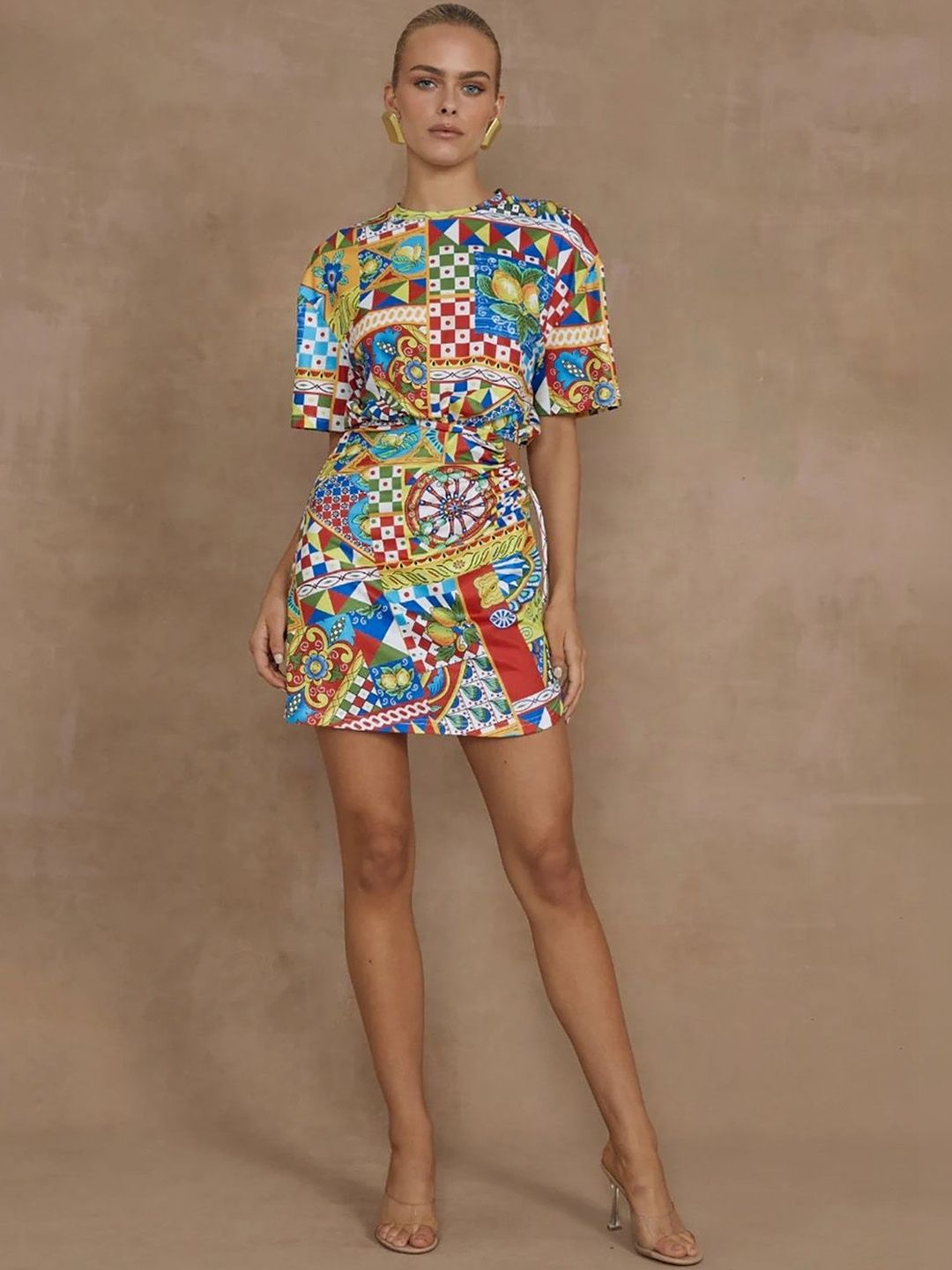 JC Mode Bohemian Print A-Line Mini Dress-picture-35