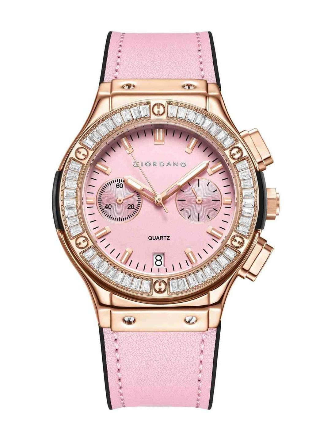 GIORDANO Women Dial & Leather Straps Analogue Watch GZ-60093-04-image-39