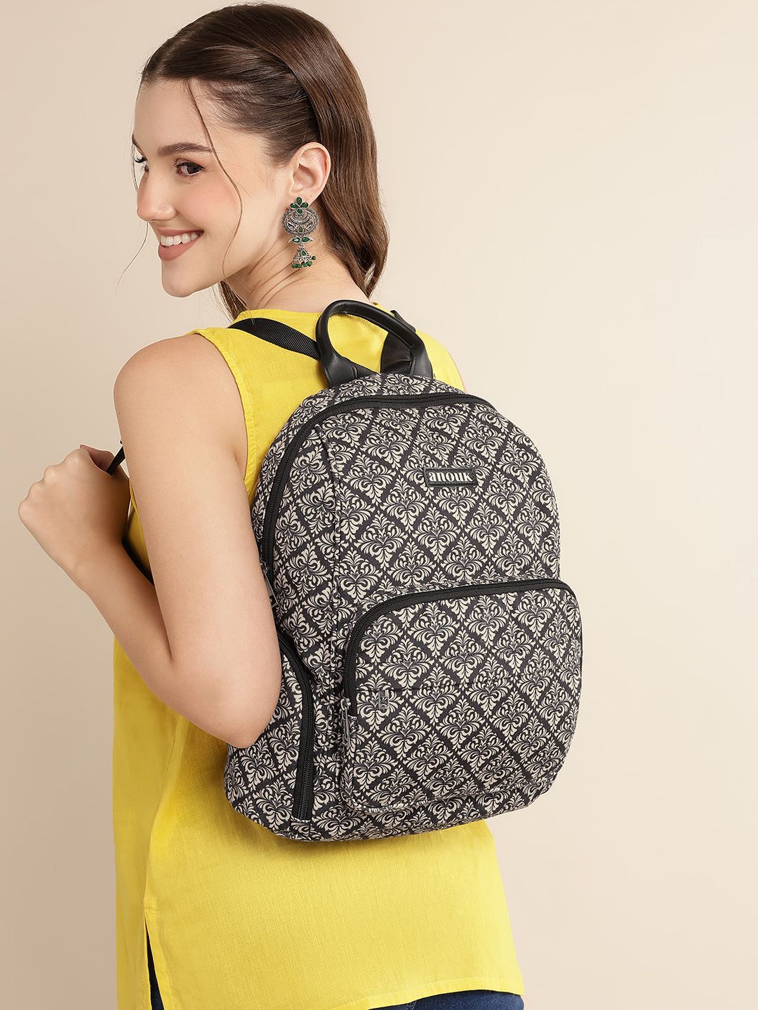 Anouk Women Ethnic Motifs Printed Backpack-image-28