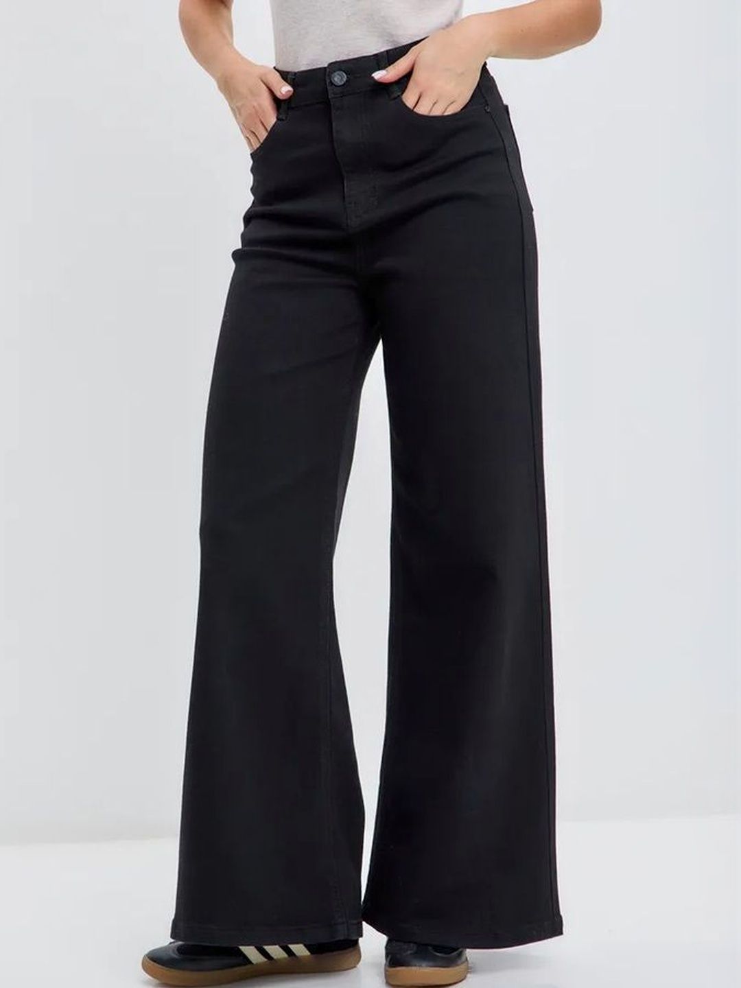 Aadvi Fashion Women Smart Wide Leg High-Rise Stretchable Jeans-picture-52