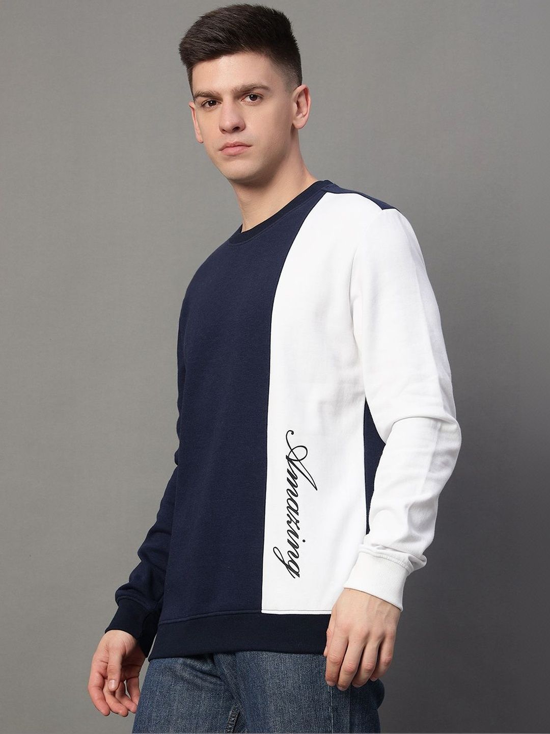 GET GOLF Men Colourblocked Sweatshirt-picture-35