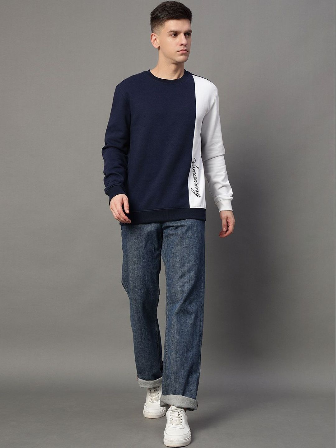 GET GOLF Men Colourblocked Sweatshirt-picture-19