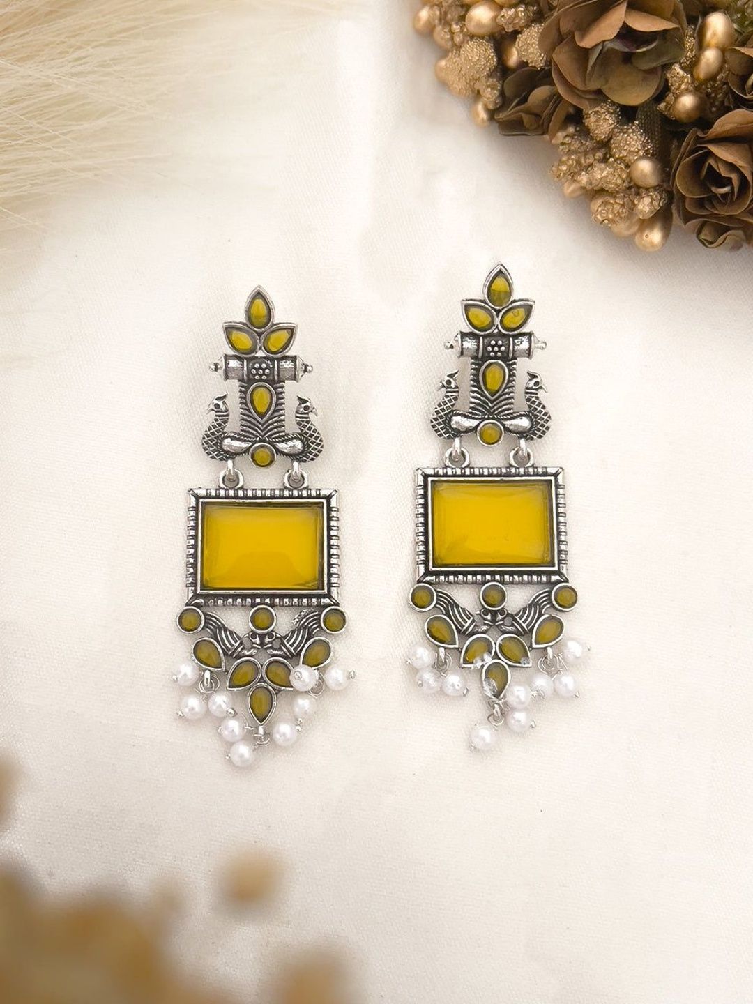 Anouk Geometric Drop Earrings-picture-14