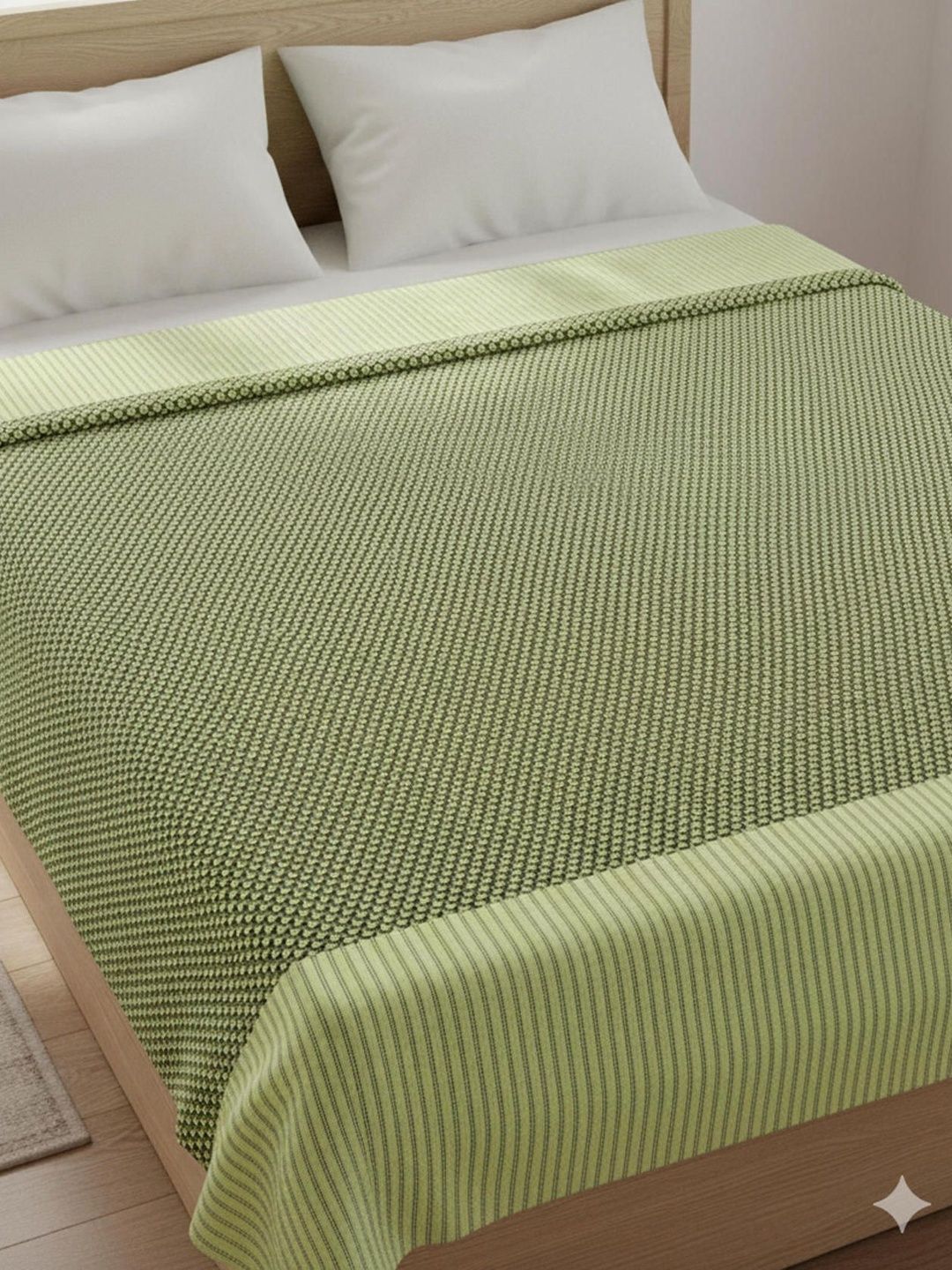 Tharunsha Elite Geometric Pure Cotton AC Room Single Reversible Blanket-image-39