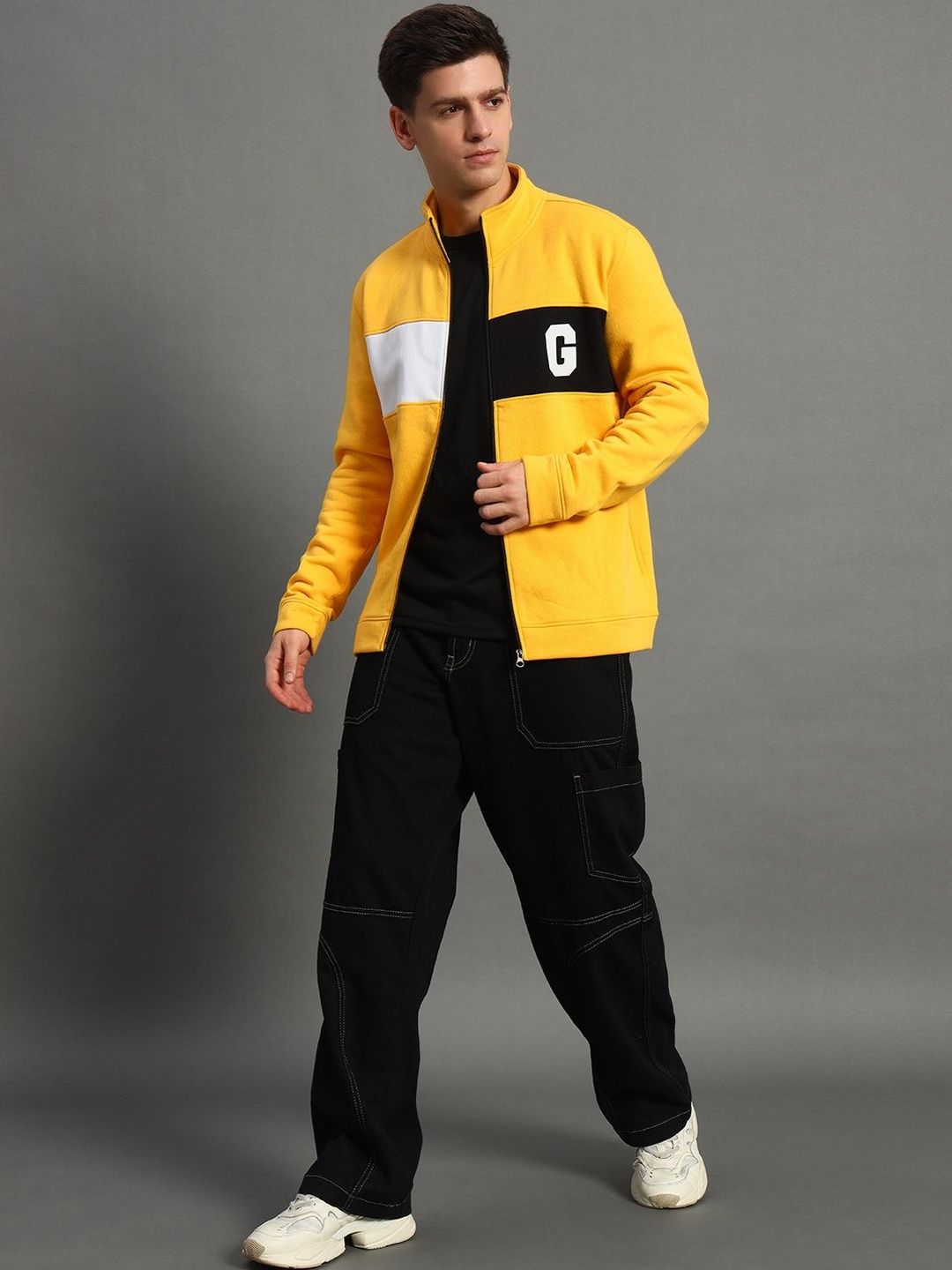 GET GOLF Men Colourblocked Sweatshirt-picture-31