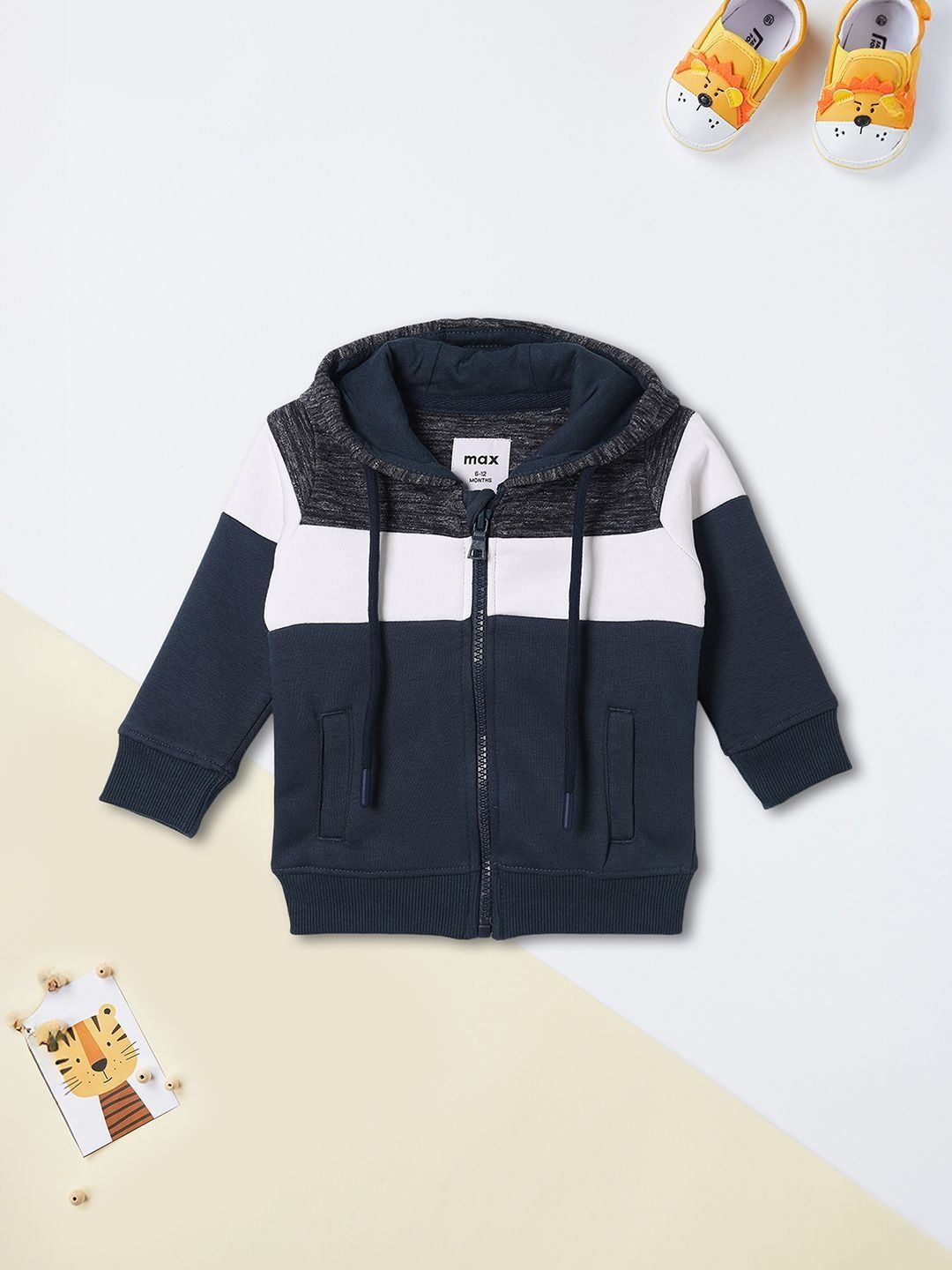 max Boys Colourblocked Hooded Sweatshirt-picture-28