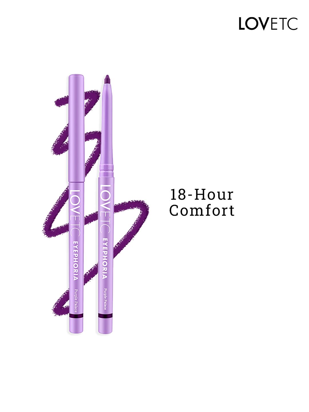 LOVETC Eyephoria Longwear Smudge-Proof Retractable Kajal - Purple Palace