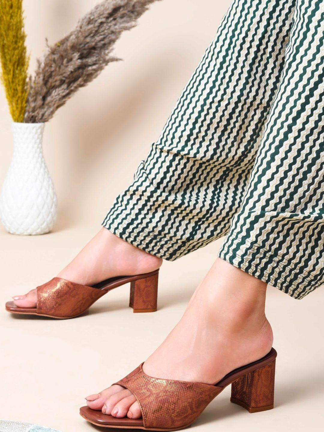 PEEK Textured Party Block Mules-picture-50