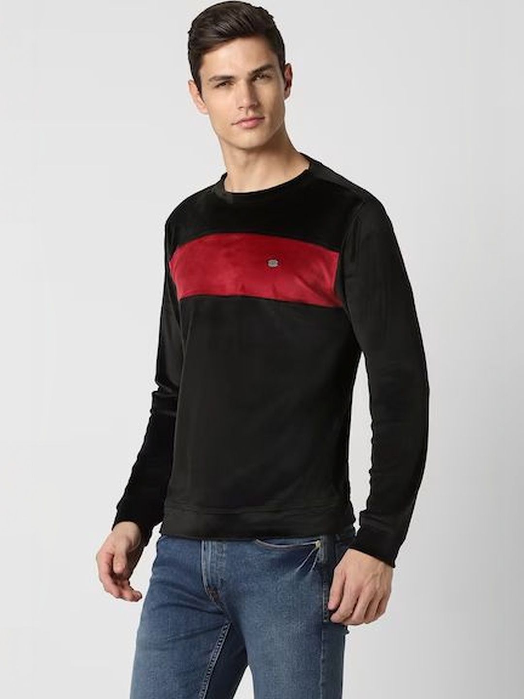 GET GOLF Men Colourblocked Sweatshirt-picture-28