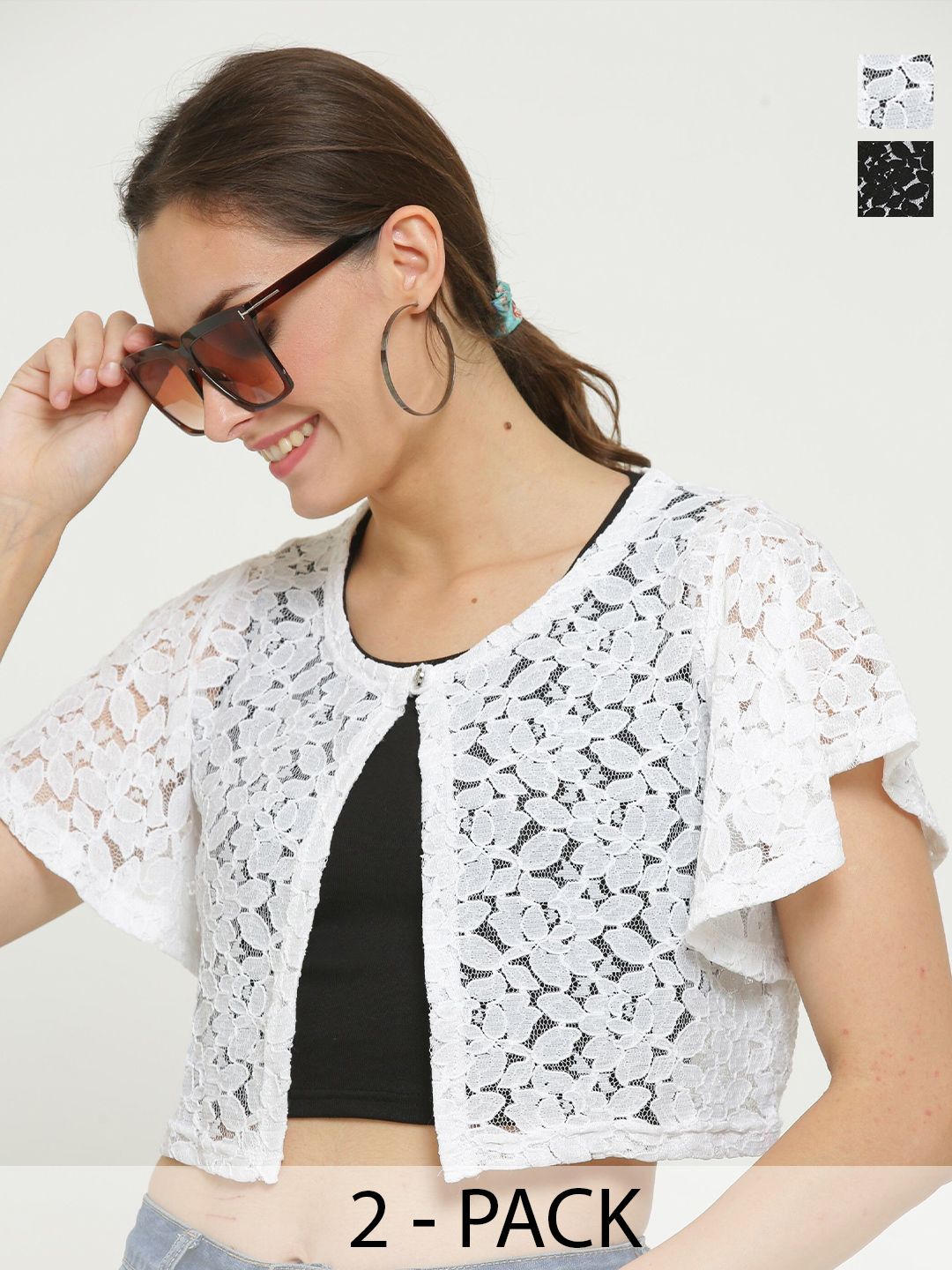 STYLE GRID Pack of 2 Women Shrug-picture-32