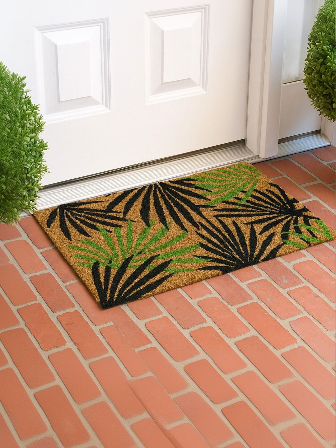 LUXEHOME INTERNATIONAL Black & Brown Self-Designed Anti-Skid Doormat-picture-27