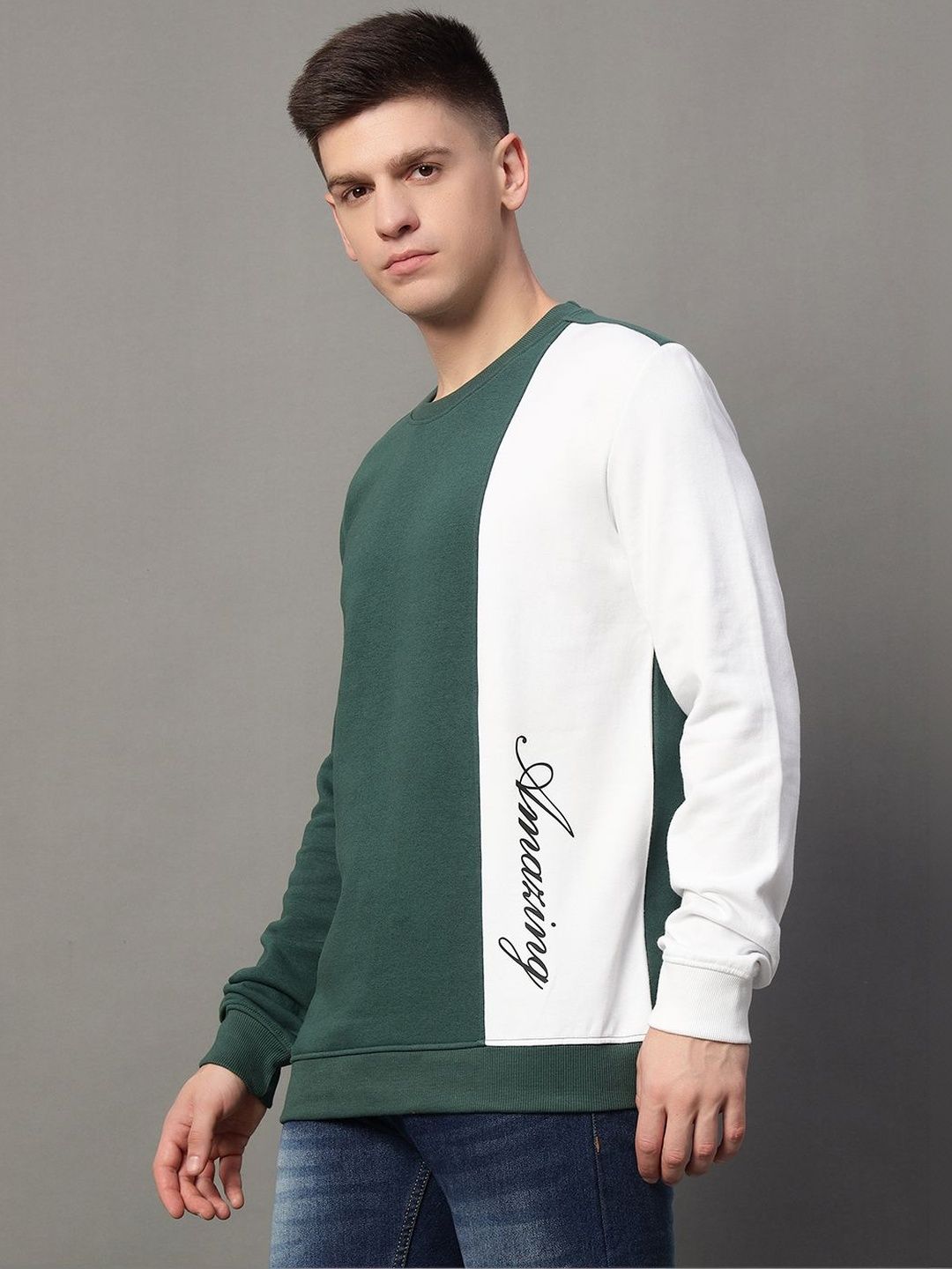 GET GOLF Men Colourblocked Sweatshirt-picture-24
