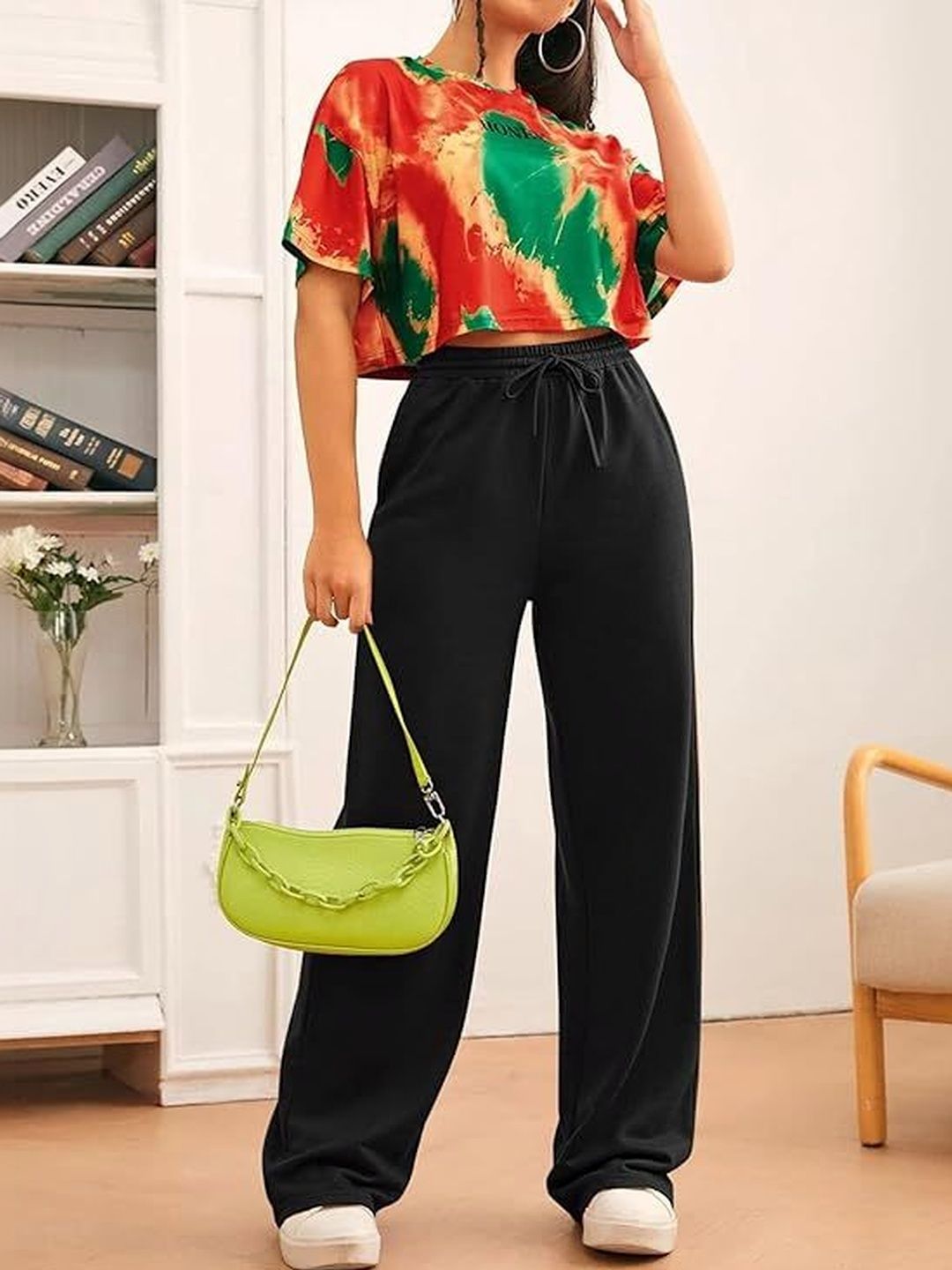 Jyoti Collection Women Loose Fit High-Rise Trousers-picture-36