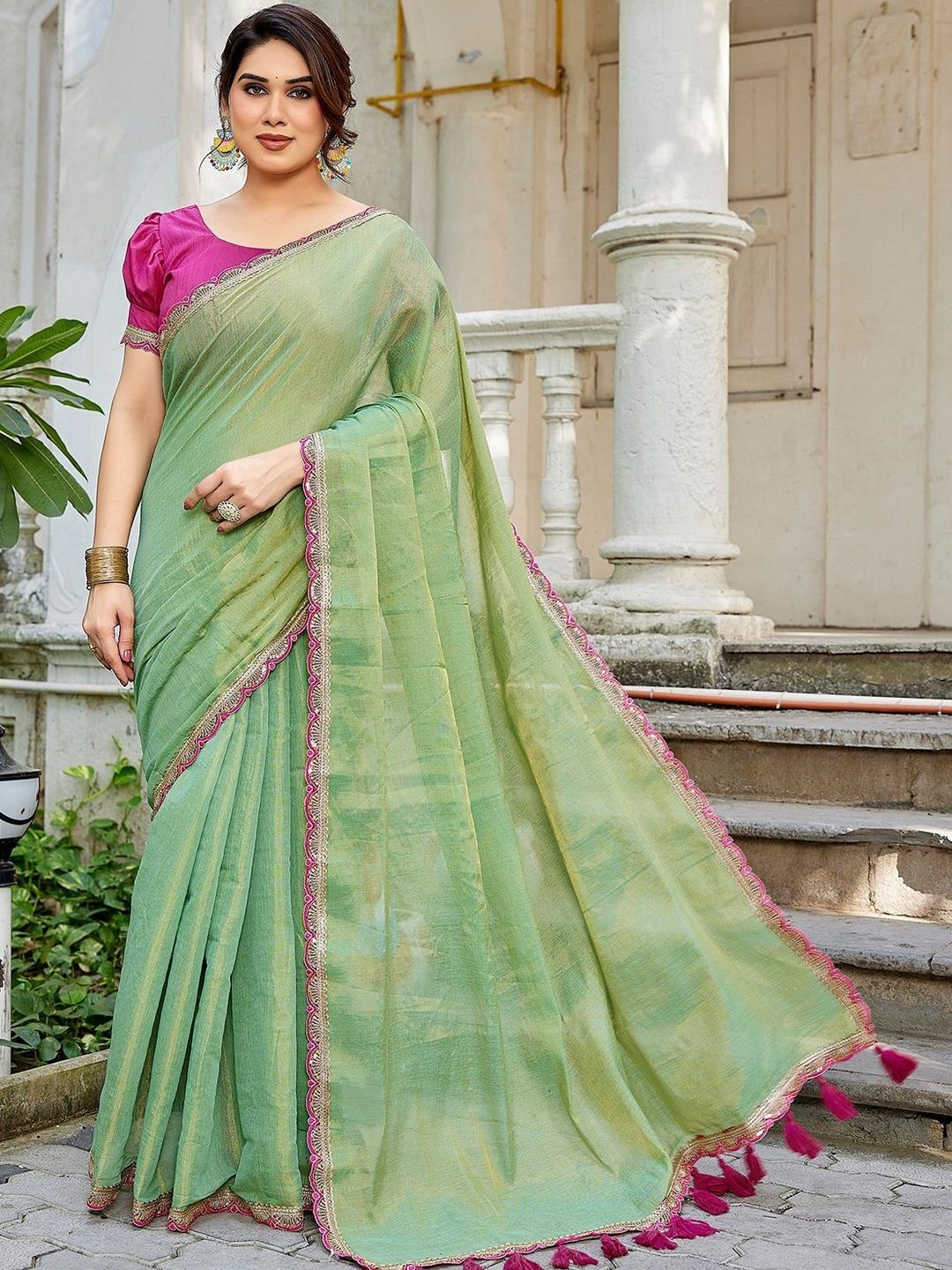 KALINI Woven Design Silk Blend Saree