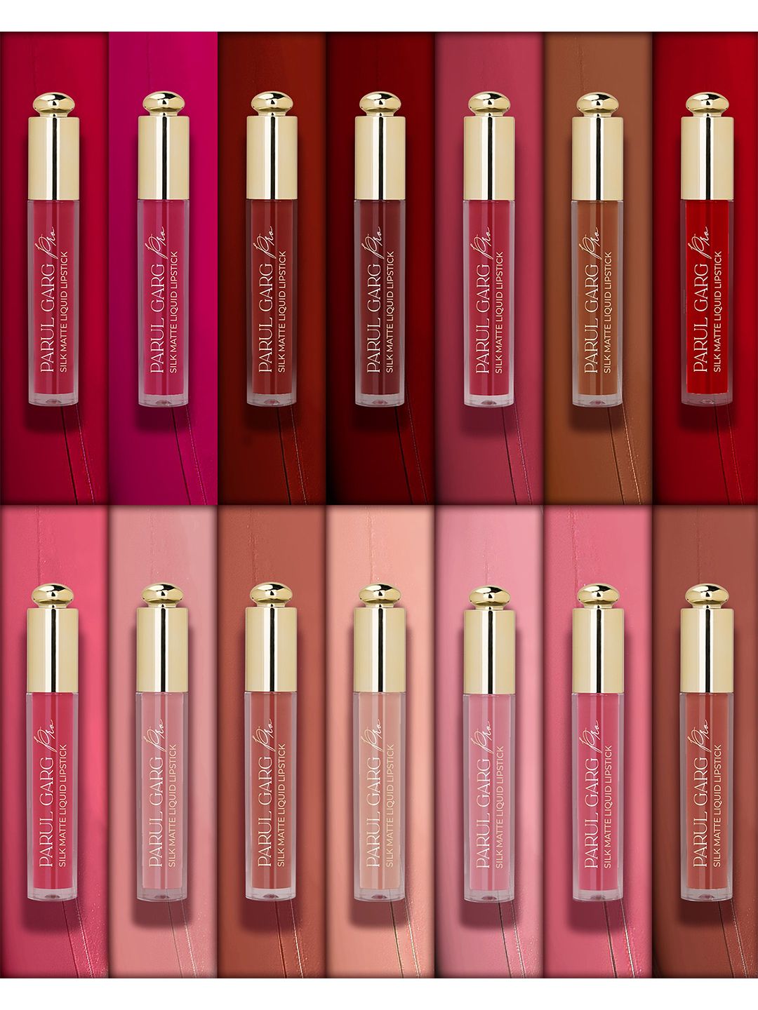 Parul Garg Set Of 14 Beauty Ultilmate Silk Matte Liquid Lipstick-picture-19