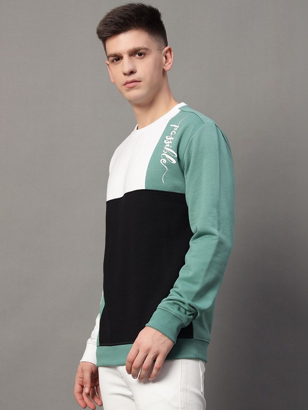 GET GOLF Men Colourblocked Sweatshirt-picture-25