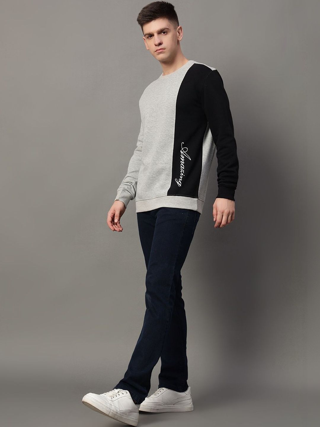 GET GOLF Men Colourblocked Sweatshirt-picture-33