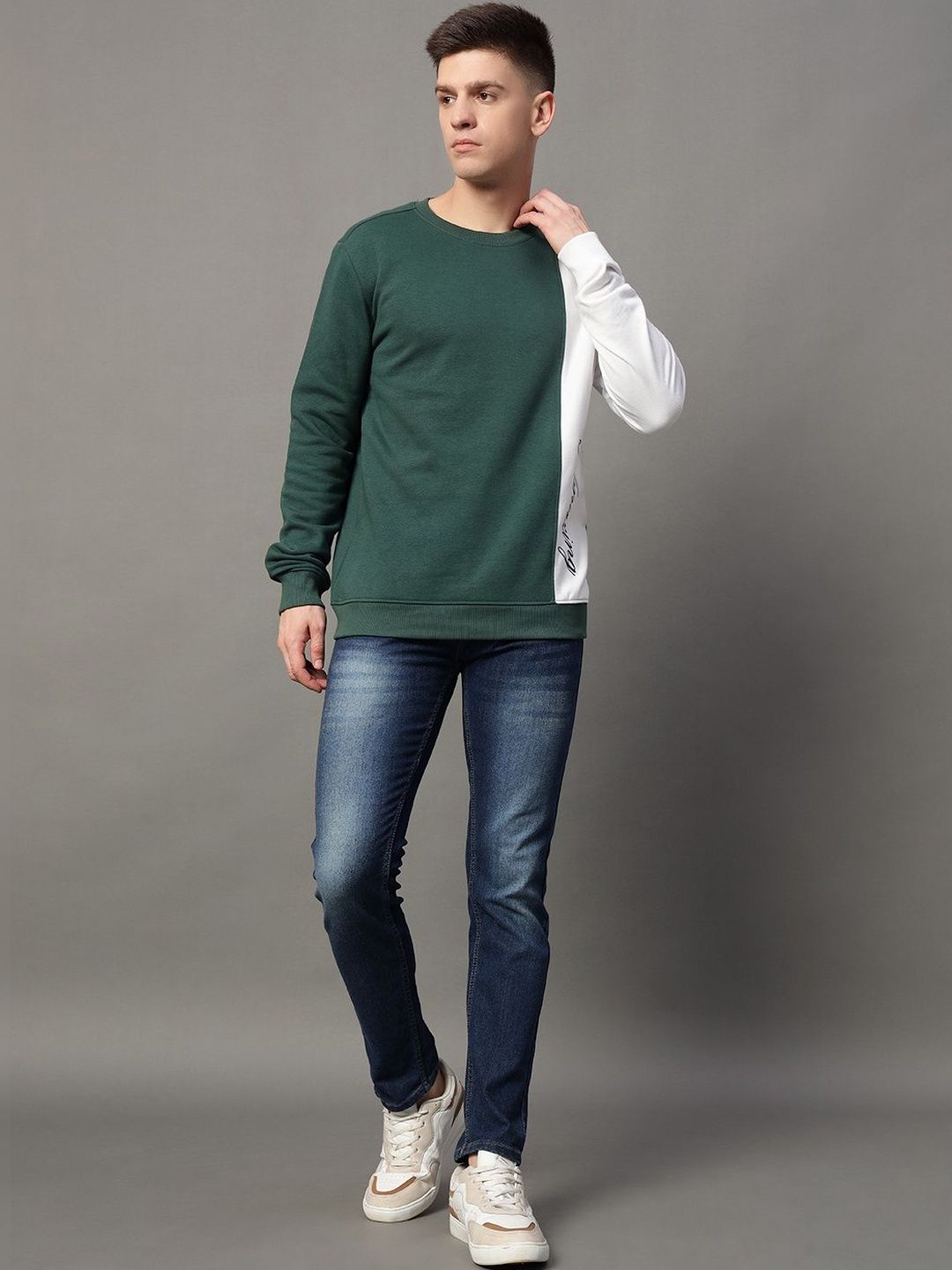 GET GOLF Men Colourblocked Sweatshirt-picture-22