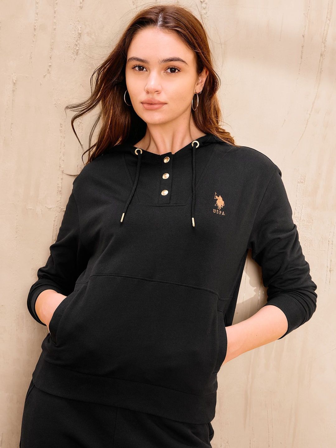U.S. Polo Assn. Women Women Printed Hooded Sweatshirt-picture-14