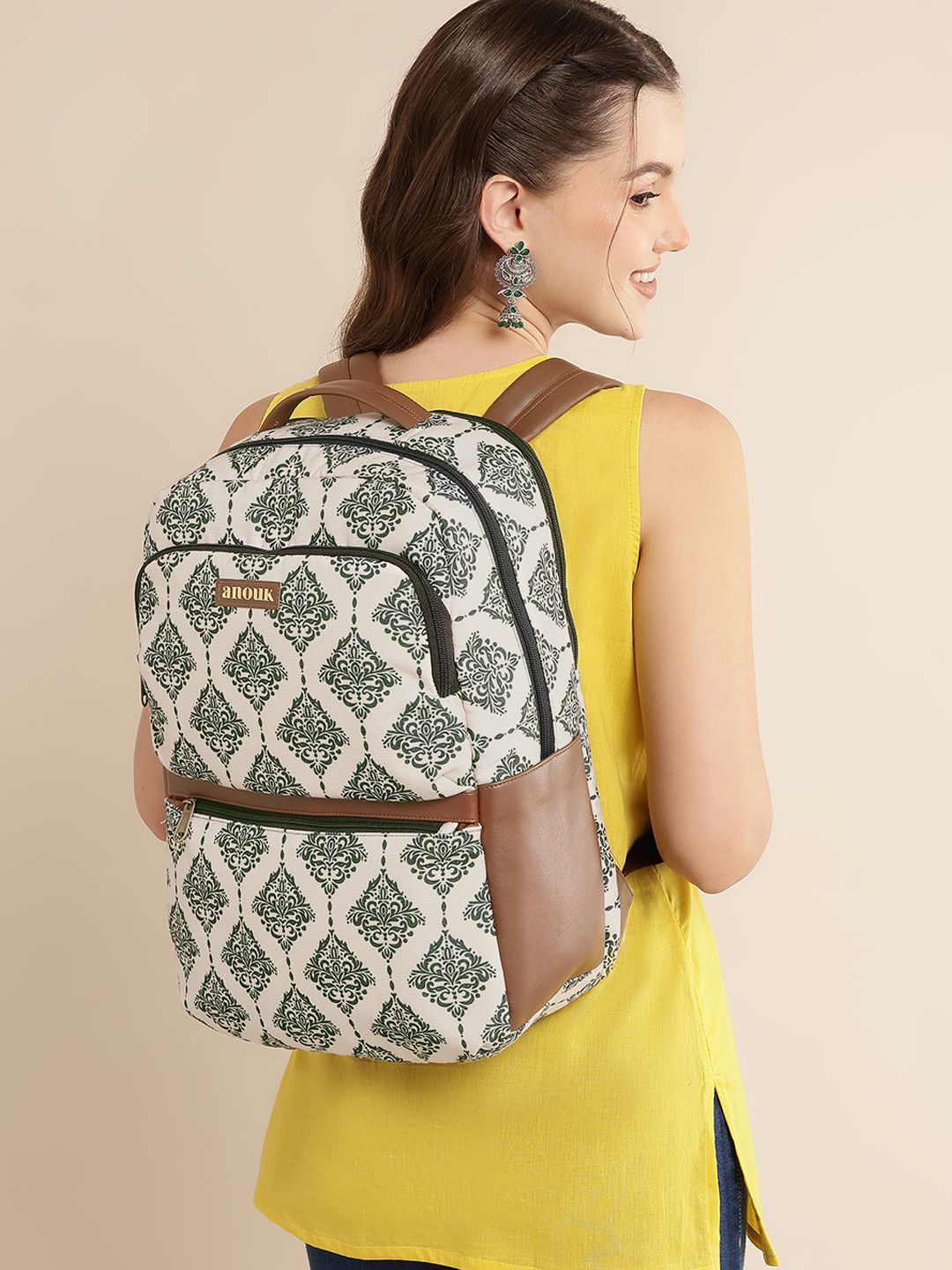 Anouk Women Ethnic Motifs Printed 14 Inch Laptop Backpack-picture-44