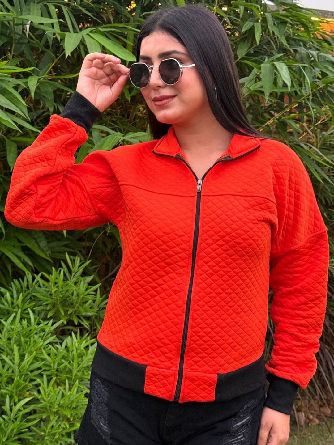 TANDUL Women Lightweight Bomber Jacket-picture-42