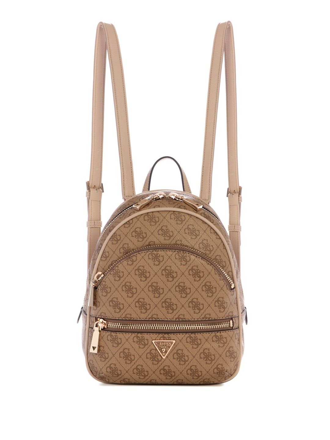 GUESS Latte Women Brand Logo Printed Manhattan Backpack-picture-24