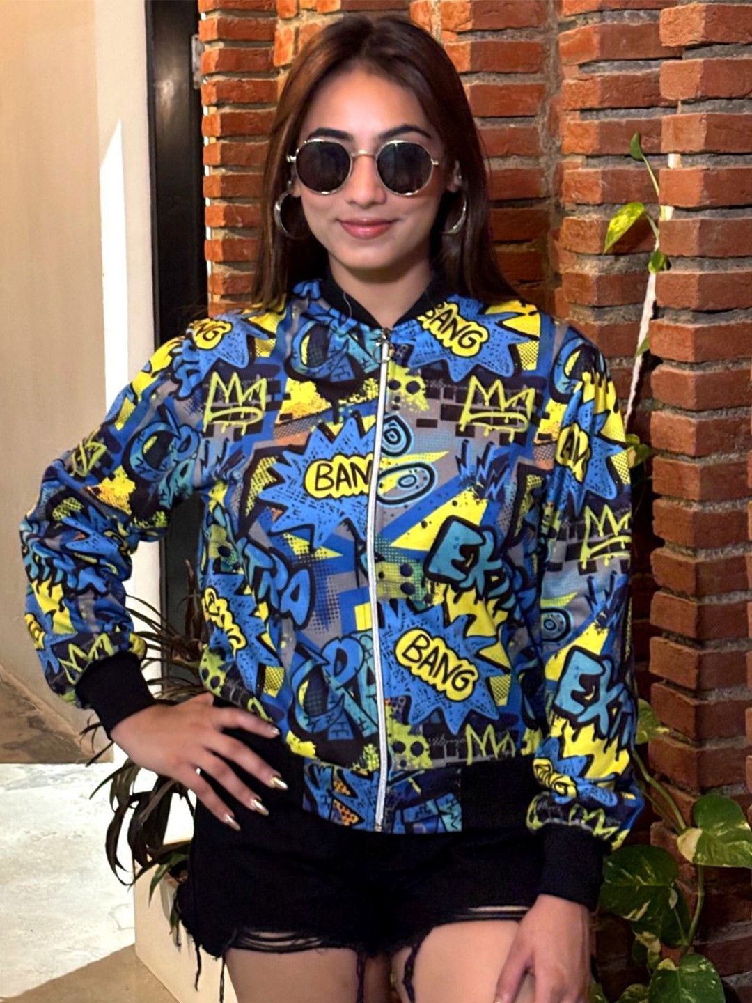 TANDUL Women Fleece Lightweight Bomber Jacket-picture-58