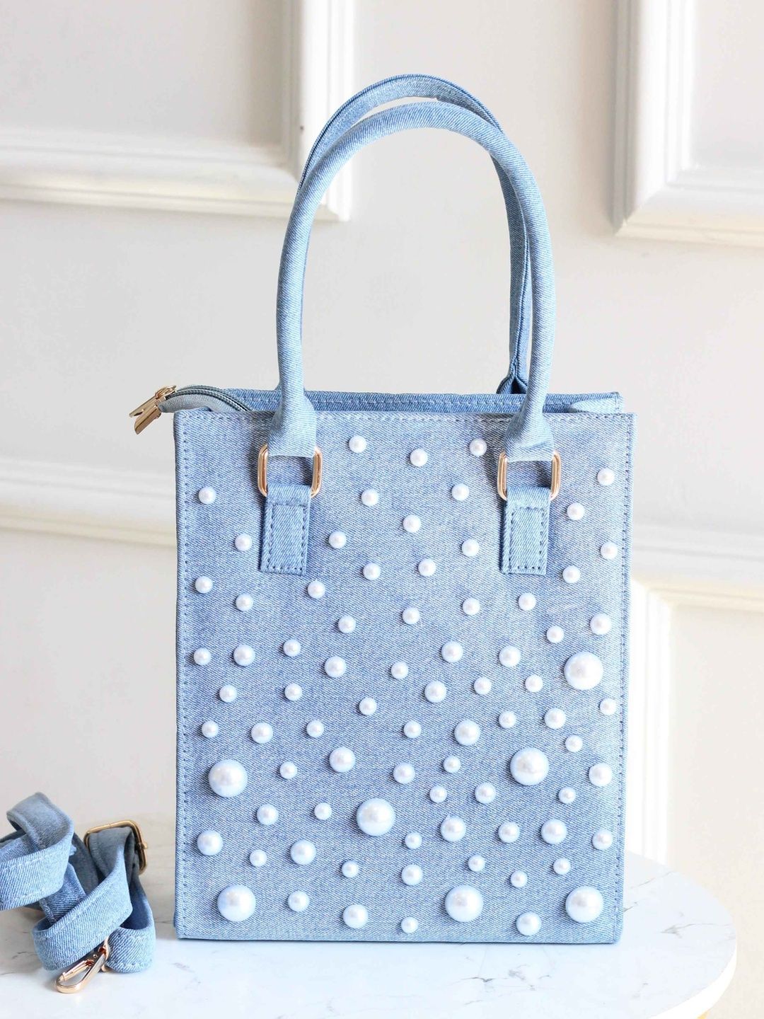BOXWISH BY BHUMIKA Embellished Structured Handheld Bag-picture-31