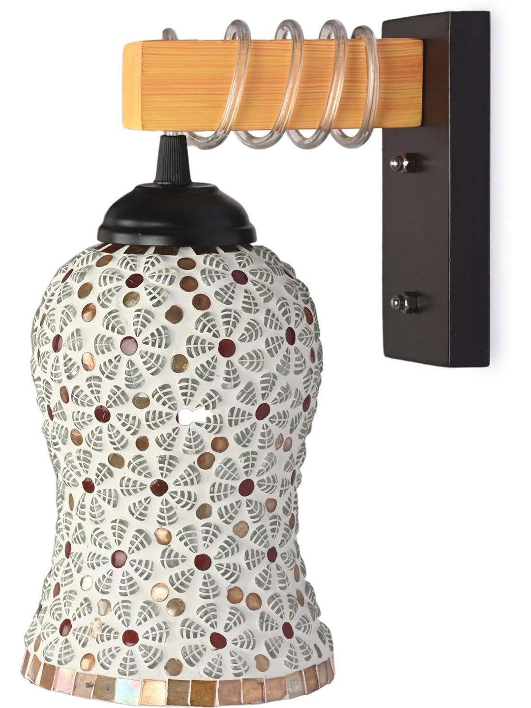 1ST TIME Multicoloured Colourblocked Wood Contemporary Rectangle Shaped Wall Lamp-image-16