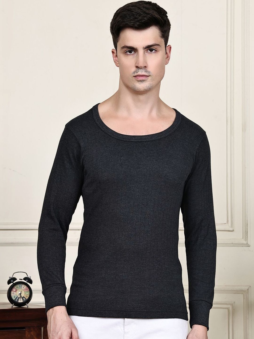 GRACIT Long Sleeves Ribbed Thermal Tops-image-39